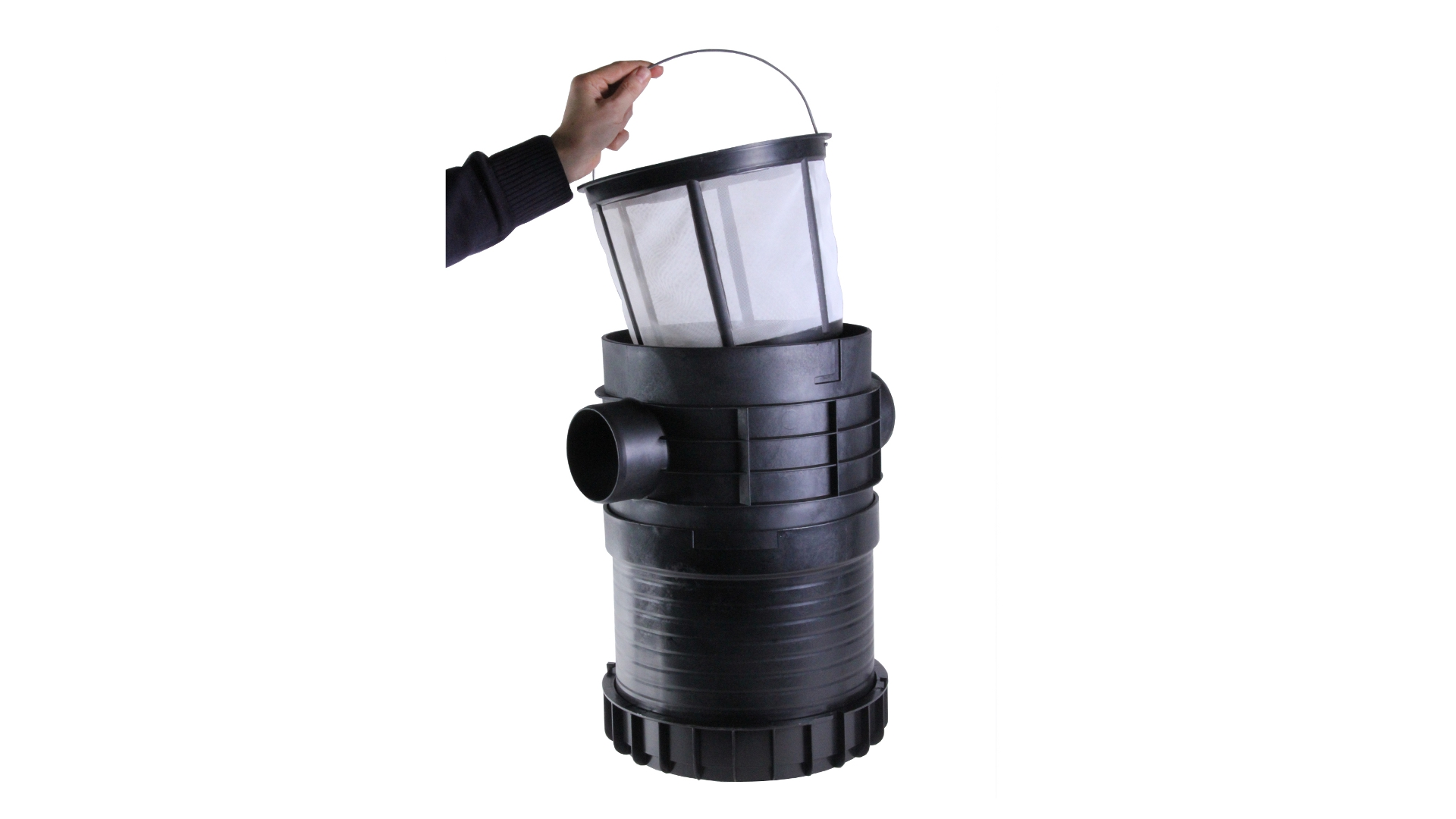 310040_PLURAFIT Filter mit Filterkorb, Erdeinbau